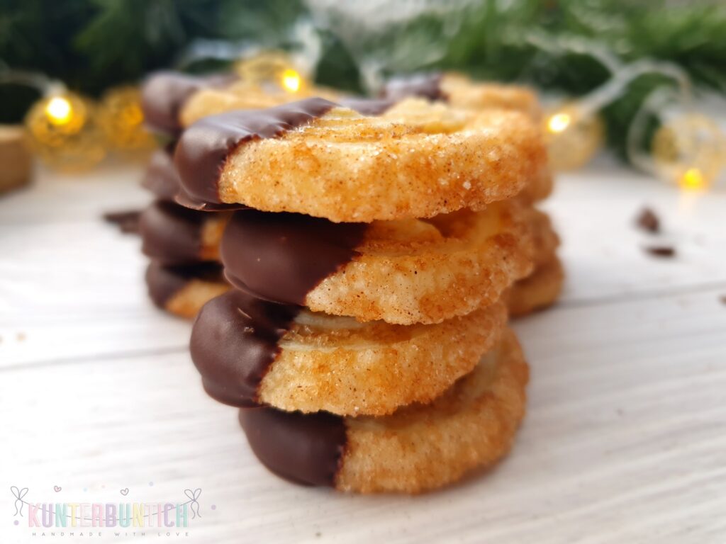 Mini-Schweinsöhrchen Blätterteig Zartbitterschokolade