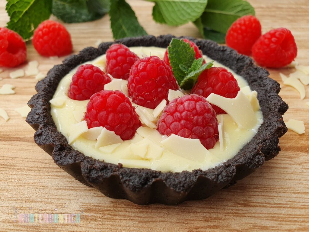 Oreo Himbeer Tartelettes weiße Schokolade